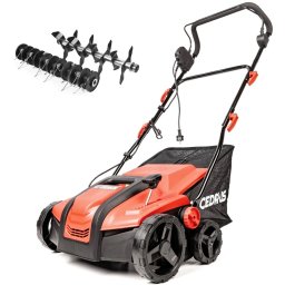 CEDRUS WE38 WERTYKULATOR DO TRAWY AREATOR 2w1 AERATOR + 2 WAŁKI 1800W / 38cm CEDWE38 - EWIMAX - OFICJALNY DYSTRYBUTOR - AUTORYZOWANY DEALER CEDRUS