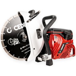 CEDRUS PC300 PIŁA PILARKA PRZECINARKA RĘCZNA SPALINOWA TARCZOWA BUDOWLANA DO BETONU ASFALTU Ø 300mm 4KM - OFICJALNY DYSTRYBUTOR - AUTORYZOWANY DEALER CEDRUS