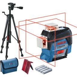 Bosch Akcesoria - Laser liniowy, zasięg 120 m, ze statywem i akcesoriami 0601063R01