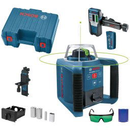 Bosch Akcesoria - Laser obrotowy, zasięg 300 m, z odbiornikiem i akcesoriami 0601061701
