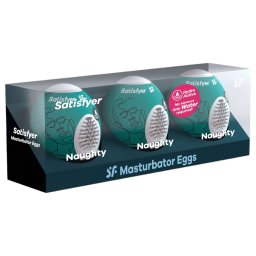 Satisfyer Egg Naughty - masturbator jajko - zestaw 3 sztuki