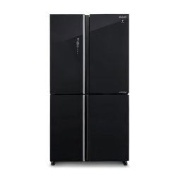 Sharp SJ-GP780D-BK Pełny No Frost 183cm Szuflada z kontrolą wilgotności Czarne szkło