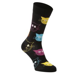 Happy Socks skarpety z drobnej dzianiny Kobiety,Mężczyźni drobna dzianina czarny|wielokolorowy, 36-40