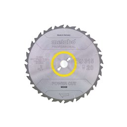 Metabo Akcesoria - Tarcza tnąca do drewna 315x30 mm, 20 zębów 628015000