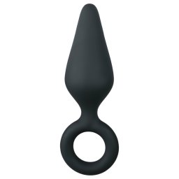 EasyToys Pointy Plug S - korek analny (czarny) - mały