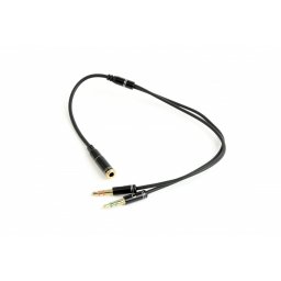 Gembird Adapter audio stereo 2x3.5mm minijack, 4PIN, 0.2m