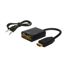 Savio CL-23/B HDMI do VGA z audio