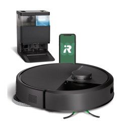 iRobot Roomba Plus 405 Combo Funkcja mopowania Stacja oczyszczająca Tworzenie mapy pomieszczenia 68dB Czarny