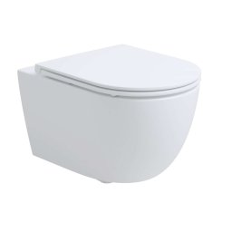 kielle Oudee - Toaleta wisząca z deską SoftClose, Vortex Rimless+, biała 30102006