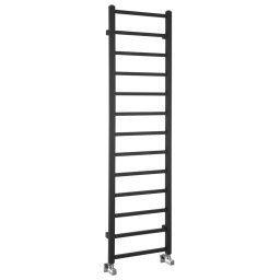 Sapho Metro Light - Grzejnik 40x150 cm, 323 W, czarny mat IR447TB