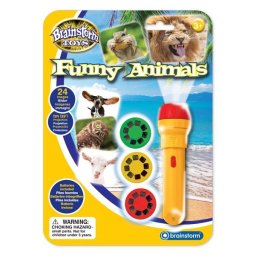 Latarka - projektor Funny Animals Śmieszne Zwierzęta