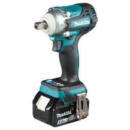 Makita Narzędzia - Akumulatorowy klucz udarowy 18V, 2x akumulator 5,0 Ah, ładowarka DTW301RTJ
