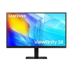 Samsung Monitor 27 cali ViewFinity S80D IPS 3840x2160 UHD 16:9 1xHDMI 1xDP 3xUSB 3.0 5ms PinP/PbyP 60Hz HAS+PIVOT płaski 3YOn-Site
