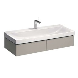 Geberit Xeno 2 - Szafka pod zlewozmywak 120 cm z oświetleniem LED, 2 szufladami, szaro-beżowy 500.517.00.1