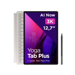 Lenovo Yoga Tab Plus 12,7" TB520FU 16/512GB Wi-Fi Perłowy + Klawiatura + Rysik