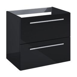 Roca Kwadro szafka 60x38x53 cm czarny połysk A857969351