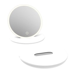 kielle Idolio - Lusterko kosmetyczne z oświetleniem LED, białe 50324030