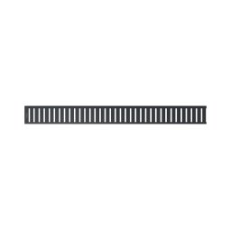 Alca - Kratka do wpustu liniowego 65 cm, kolor czarny mat PURE-650BLACK