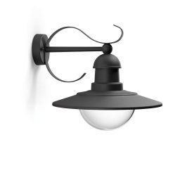 Philips myGarden - Kinkiet zewnętrzny 30x29 cm, E27, czarny 915005308701