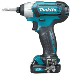 Makita - Akumulatorowy klucz udarowy 12V, 2x akumulator 2,0 Ah, ładowarka TD110DSAE
