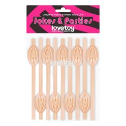 Lovetoy - słomka w kształcie waginy - naturalny kolor