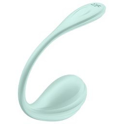 Satisfyer Smooth Petal - noszone jajeczko wibracyjne sterowane aplikacją (zielone)