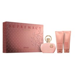 Afnan Supremacy Pink Woda perfumowana 100ml spray + Ĺťel pod prysznic 100ml + Balsam do ciaĹa 100ml