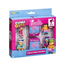 PMI Kids World Stumble Guys X Barbie Figures - 6 Pack Deluxe Box Ver.A