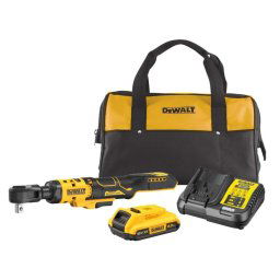 DeWALT Narzędzia - 18V AKU grzechotka, 1x akumulator 2,0 Ah XR, ładowarka DCF512D1