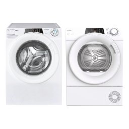 Candy pralka RapidO RO 1496DWMT/1-S + suszarka RapidO RO4 H7A2TEX-S Slim 46,5cm 7kg