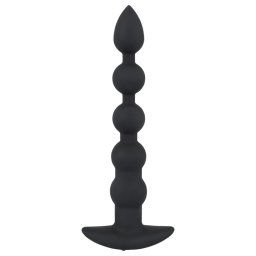 Black Velvet - ładowany analny wibrujący koralik (czarny)