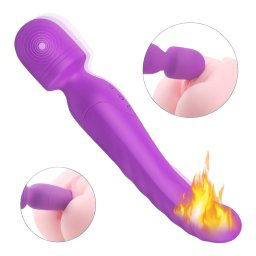 Sex HD Iris - Fioletowy, dwusilnikowy wibrator z funkcją grzania