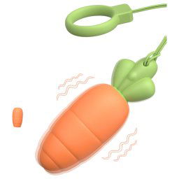 Sex HD Carrots - wibrator marchewkowy (pomarańczowy)