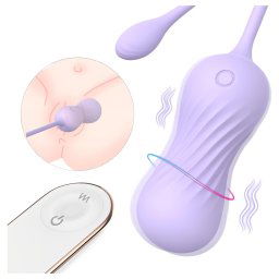 Sex HD Twist Egg - fioletowe wibrujące jajko napędzające