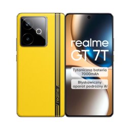 realme GT 7T 12/256GB Funkcje AI 6,8" 120Hz 50Mpix Żółty