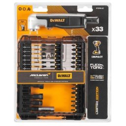DeWALT Akcesoria - 33-częściowy zestaw bitów z przystawką prostokątną, McLaren DT70782