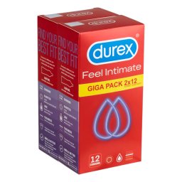 Durex Feel Intimate - ultra cienkie prezerwatywy (2x12 szt.)
