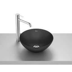 Roca Bol umywalka nablatowa 35 cm okrągła czarny mat A32787L080