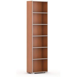 B2B Partner Biblioteka SILVER LINE, 1 kolumna, 2230 x 600 x 400 mm, czereśnia