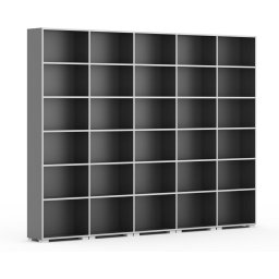 B2B Partner Biblioteka SILVER LINE, 5 kolumn, 2230 x 3000 x 400 mm, grafit