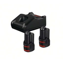 Bosch - Zestaw ładowarki 4A, 2x akumulatora 12V 3,0 Ah 1600A019RD