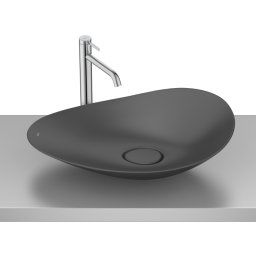 Roca Othake umywalka nablatowa 62 x 38 cm czarny mat A327A1P080
