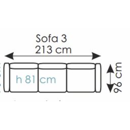 ROMA SOFA 3 - OSOBOWA BEZ FUNKCJI