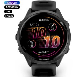Garmin Forerunner 570 47mm Slate Grey czarny smartwatch GPS 010-02971-00 ★ AUTORYZOWANY SKLEP | Raty 0% | PayPo | ZWROT DO 365 DNI • POLECANA OFERTA ✓