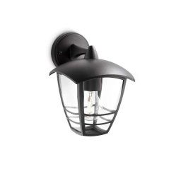 Philips myGarden - Kinkiet zewnętrzny 24x18 cm, E27, czarny 915002789902