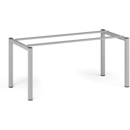 B2B Partner Podstawa stołu SQUARE, 1600 x 800 x 725 mm, szaro-srebrny