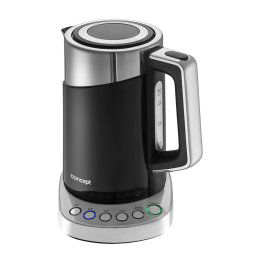 Concept - Czajnik elektryczny, pojemność 1,7 l, z regulacją temperatury, 2200 W, czarny rk3171