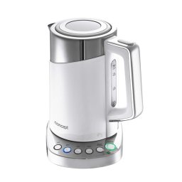 Concept - Czajnik elektryczny, pojemność 1,7 l, z regulacją temperatury, 2200 W, biały rk3170