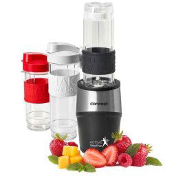 Concept - Blender do smoothie Active, z akcesoriami, czarny sm3385