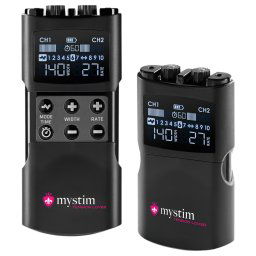 mystim Tension Lover 2 - cyfrowy zestaw elektro (czarny)